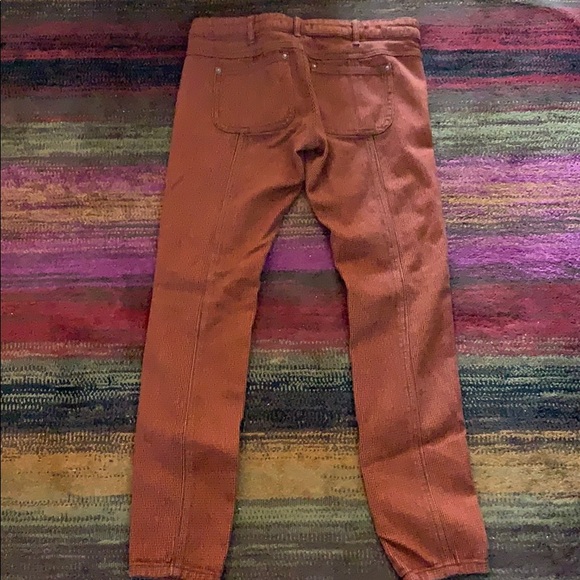 Free people pants/jean orange and black size W 26 - Picture 6 of 8